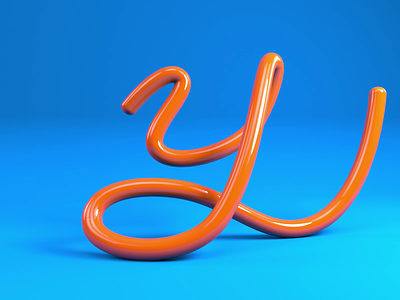 36 Days of Type 2021 - Y 36 days of type 36daysoftype 3d cinema 4d redshift