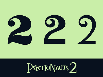 Rejected Twos doublefine logo psychonauts typography