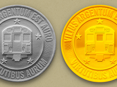 Subway Tokens coin gold silver subway token