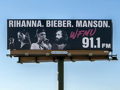 The Billboard Outlived Manson bieber billboard manson newark rihanna wfmu