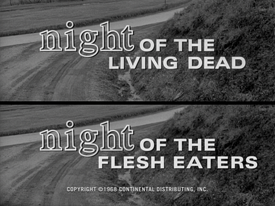 Night of the Flesh Eaters 60s horror title card