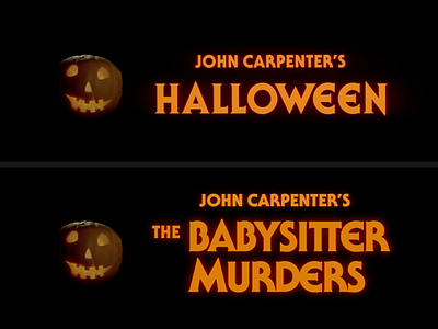 The Babysitter Murders 70s horror title card