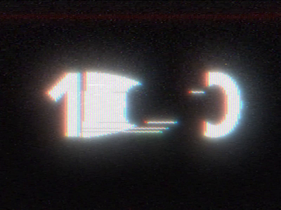 Glitch Numbers after effects glitchy lowfi