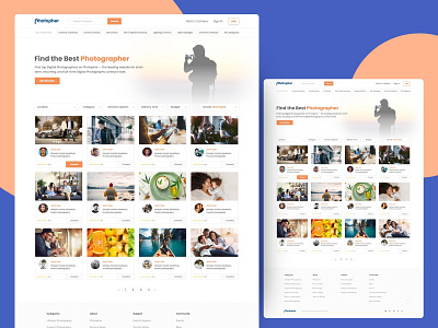 Photography Website UI/UX Design