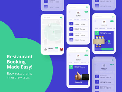 Booking App UI/UX booking app design flat design interaction design minimal mobile app design ui ux