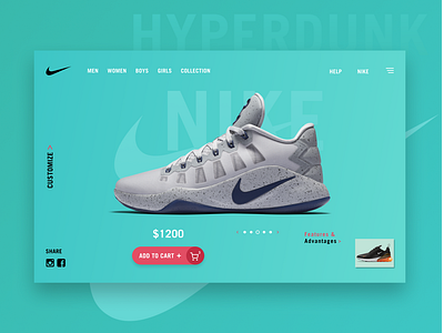 Nike Landing Page #dailyUI #001