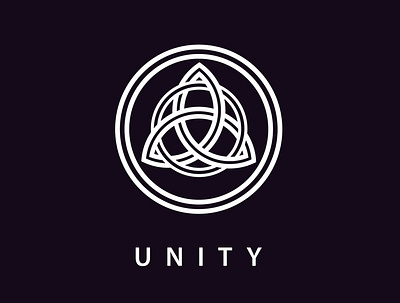 UNITY Logo Concept branding circle illustrator logo monoline trinity unity vector wfh
