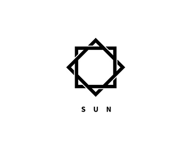 SUN Logo Concept branding illustrator logo minimal monochrome monoline simple sun vector wfh