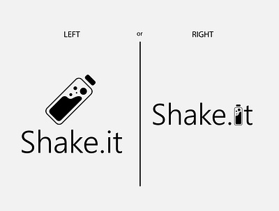 Shake.it Logo Concept bottle branding drink flat icon illustrator logo logo design typography vector wfh