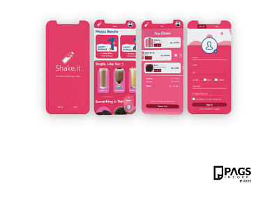 Shake.it UI Concept (Phone) adobexd branding design graphic design illustrator ui ux