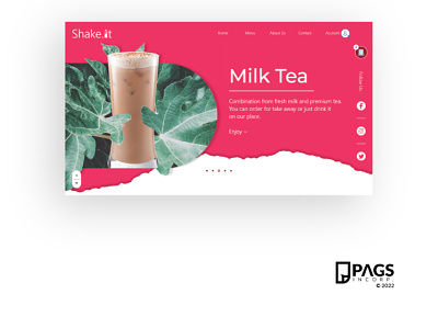 Shake.it UI Concept (Dekstop) adobexd branding dekstop design graphic design illustration ui