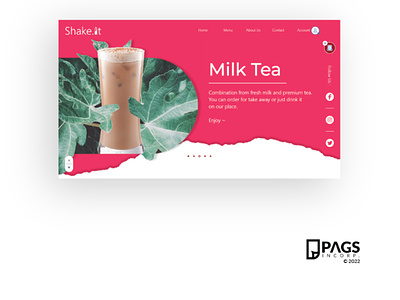 Shake.it UI Concept (Dekstop) adobexd branding dekstop design graphic design illustration ui