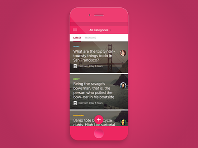 SayMore // Feed Design app chat feed ios mobile phone sort talk