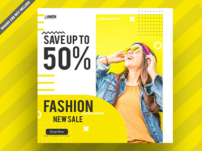 Fashion Social Media Sale Collection Web Design Banner