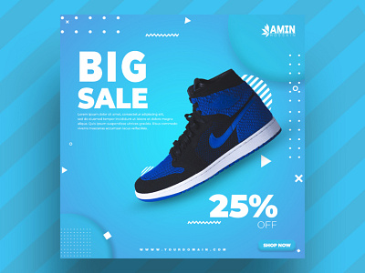 Big Sale 25% off Shoes Banner Design banner design branding design instagram instagram post instagram stories muhammad ranju23 muhammadranju muhammadranju23 social meida