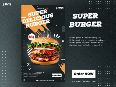 Super Burger Socia Banner Design banner design design instagram instagram post instagram stories mdranju23 muhammad ranju23 muhammadranju muhammadranju23 social meida