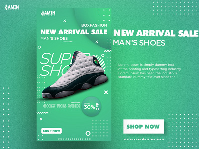 New Man's Shoes Social Media Banner Desing banner design branding design instagram instagram post instagram stories muhammad ranju23 muhammadranju muhammadranju23 social meida