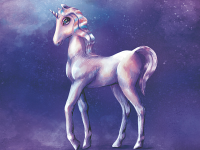 Unicorn art creative digital digital art digitalart drawing fantasy illustration illustrations procreate unicorn