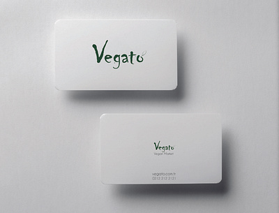 Vegato Business Card businesscard design graphicdesign logo minimal vegan