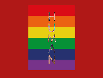 Human Poster Design design graphicdesign homosexual human poster
