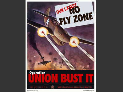 Our Latest No Fly Zone politics poster remix