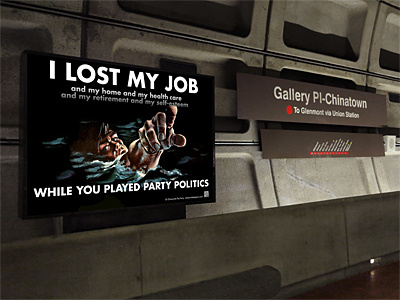 My Poster in the DC Metro ad politics poster