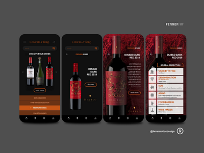 Wine App Design concept