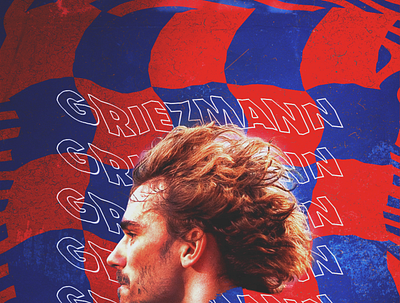 Antoine Griezmann branding creative design football poster soccer socialmedia