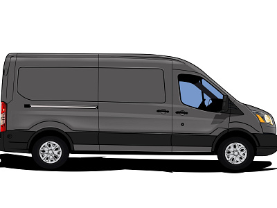 Ford Transit Muckups art artwork car corona design ford graphic illustrator minibus muckup photoshop transit vector