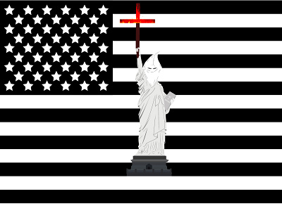 This İs America america artwork blacklivesmatter burning drawing fascisim flags george floyd graphic illustration illustrator justice statue of liberty vector