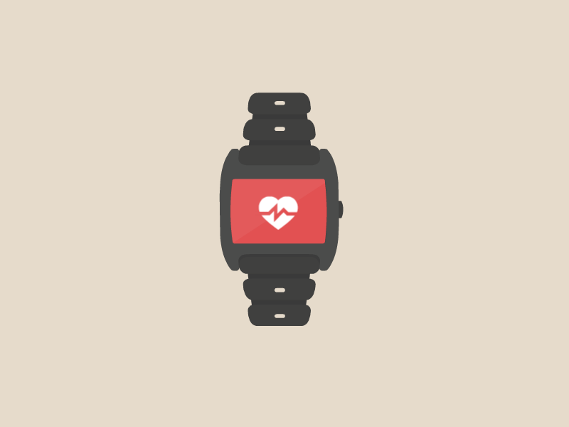 Smart Watch Animation animation flash gif heart illustration photoshop smart watch vector