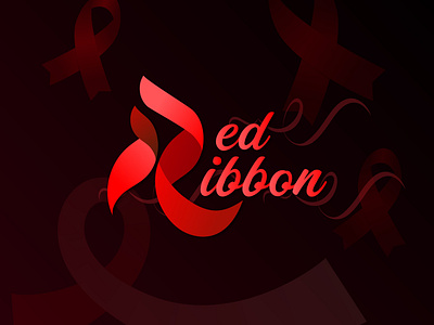 Red Ribbon Logo Design