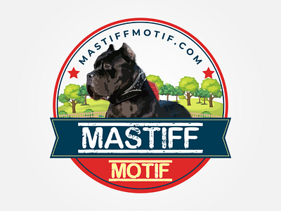 Mastiff Motif Logo logo logo design