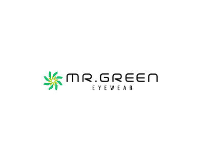 Mr. Green Eyewear brand branding design flat icon logo logo design logo logo design minimal