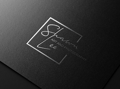 Shawn Lee Art and Photography brand branding design flat logo logo design logo logo design minimal