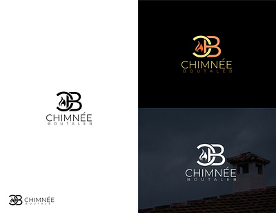 CHIMNEE BOUTALEB LOGO brand branding design flat logo logo design logo logo design minimal