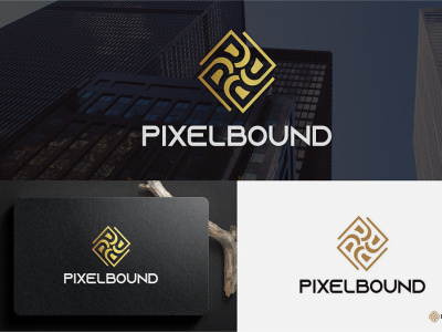 PIXELBOUND LOGO DESIGN brand branding creative design flat illustration logo logo design logodesign minimal vector