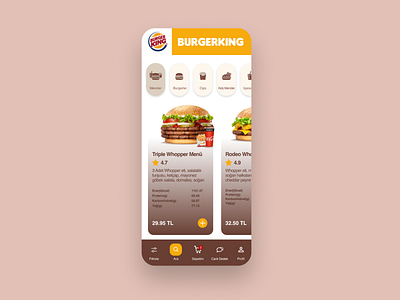 Burgerking App Design