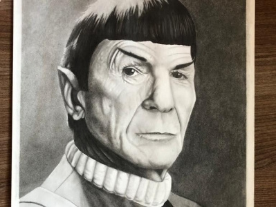 Spok arte realismo spock startrek