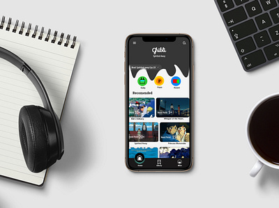 Design Ghibli Manga app design mobile