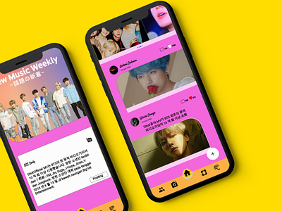 Design Fanbase BTS Mobile App app design mobile