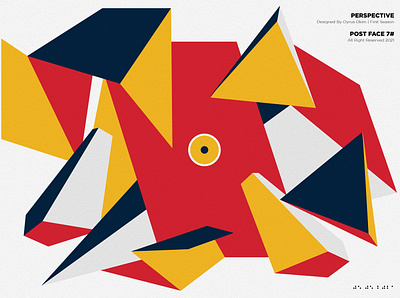 Perspective design geometric geometric art illustrator poster