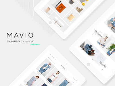 Mavio UI&UX Kit clean fashion kit shop ux uı