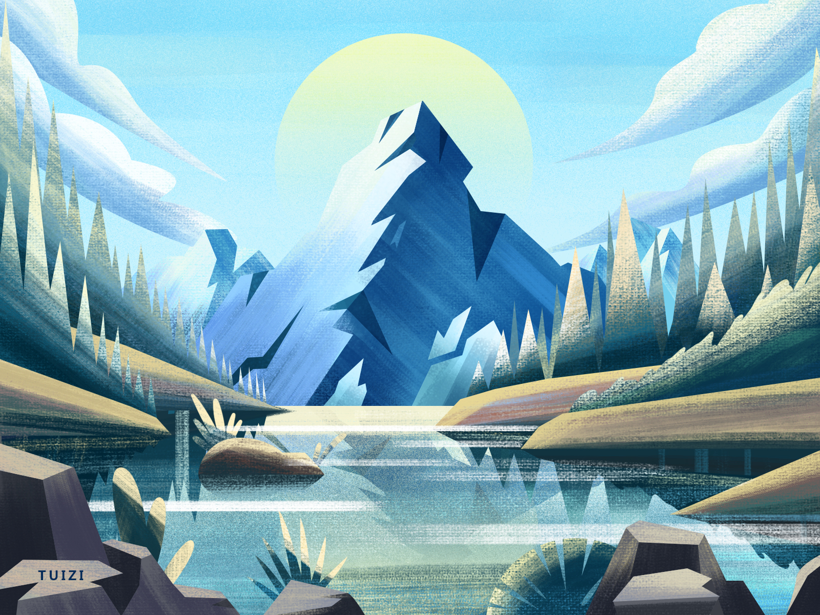 Scenery by 短腿子 on Dribbble