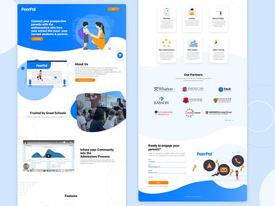 PeerPal Landing Page Redesign design figmadesign ui ux web