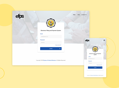 BIR EFPS Landing Page Redesign design figmadesign redesign ui ux web