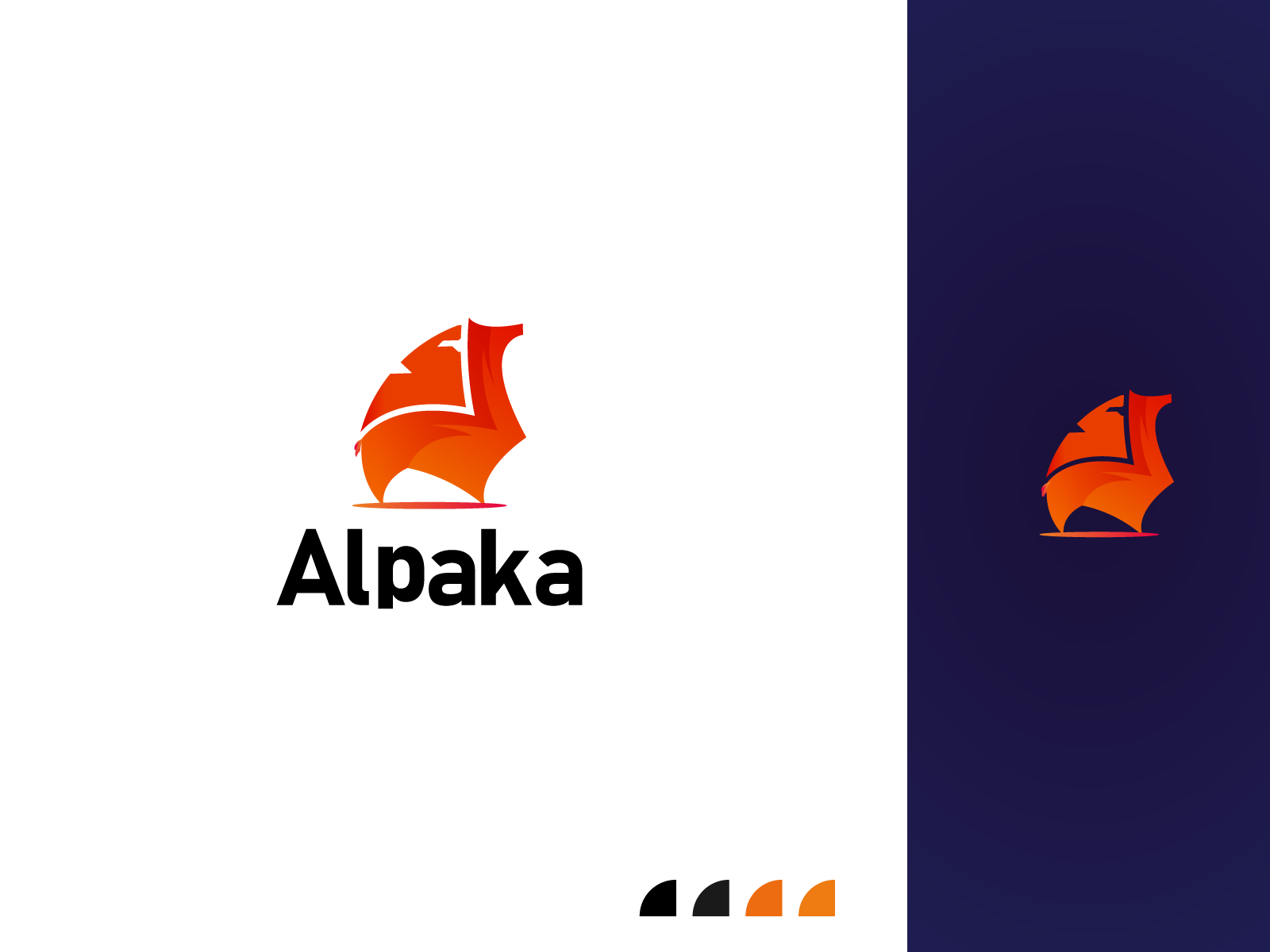 modern alpaca logo by Soyed Jobyer on Dribbble