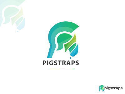 most creative colorful logo pigs animal trap on dribbble
