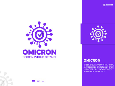 omicron strain medical logo design
