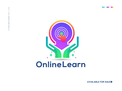 modern online learning school logo design dribbble